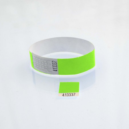 Bracelet tyvek coupon détachable : identification / contrôle