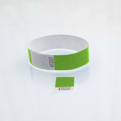 Bracelet tyvek coupon détachable : identification / contrôle Bracelet tyvek coupon détachable : identification / contrôle