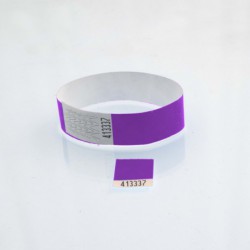 Bracelet tyvek coupon détachable : identification / contrôle Bracelet tyvek coupon détachable : identification / contrôle