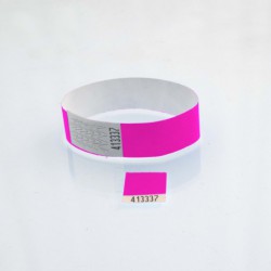Bracelet tyvek coupon détachable : identification / contrôle Bracelet tyvek coupon détachable : identification / contrôle