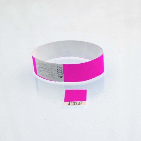 Bracelet tyvek coupon détachable : identification / contrôle