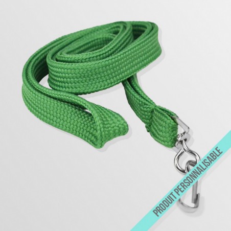 Tour de cou personnalisé avec mousqueton simple et lanyard