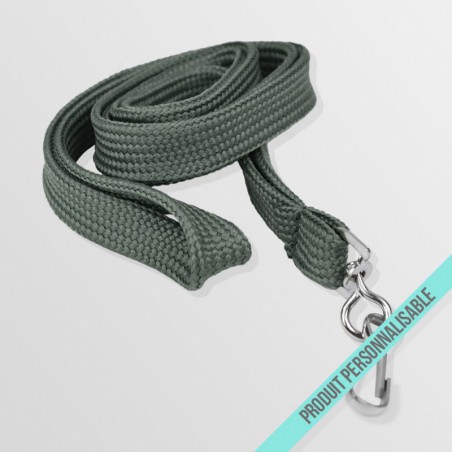 Tour de cou personnalisé avec mousqueton simple et lanyard