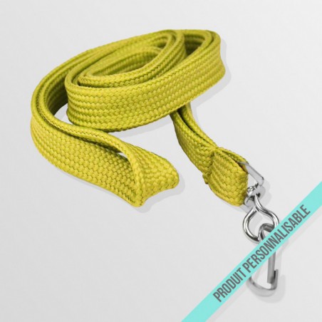 Tour de cou personnalisé avec mousqueton simple et lanyard