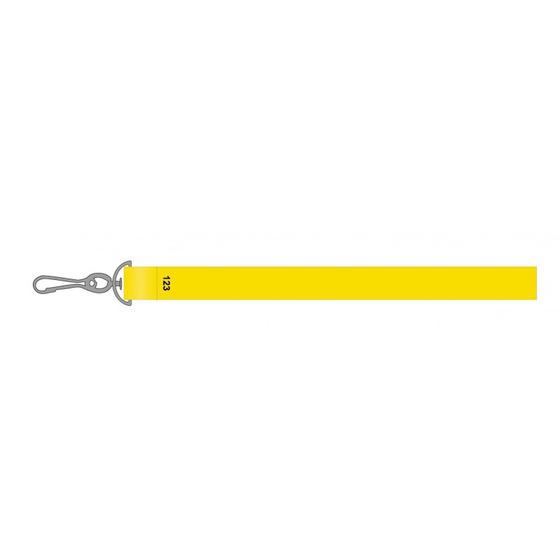 Tour de cou personnalisé avec mousqueton simple et lanyard