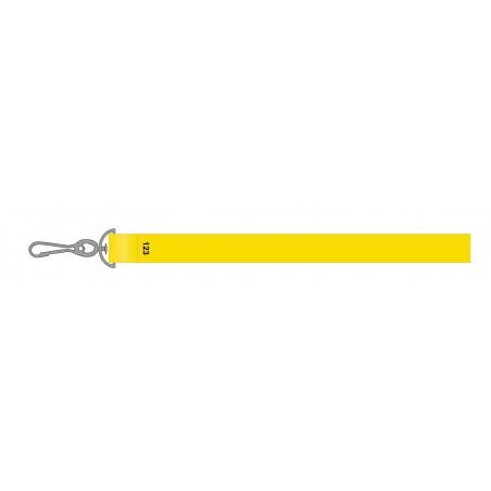 Tour de cou personnalisé avec mousqueton simple et lanyard