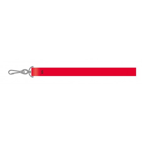 Tour de cou personnalisé avec mousqueton simple et lanyard