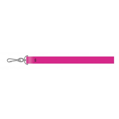 Tour de cou personnalisé avec mousqueton simple et lanyard