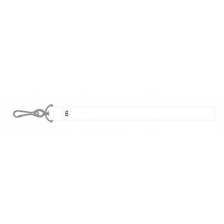 Tour de cou personnalisé avec mousqueton simple et lanyard
