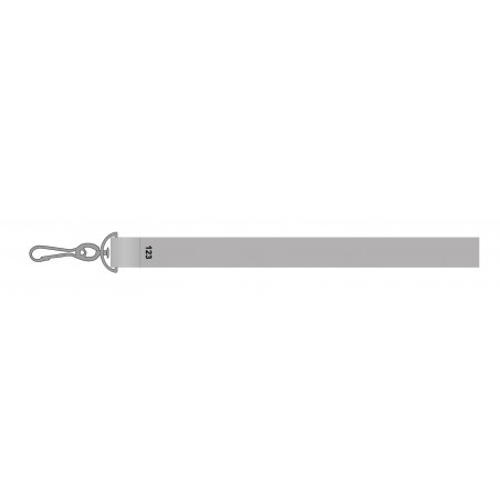 Tour de cou personnalisé avec mousqueton simple et lanyard