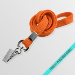 Tour de cou personnalisé avec pince crocodile et lanyard