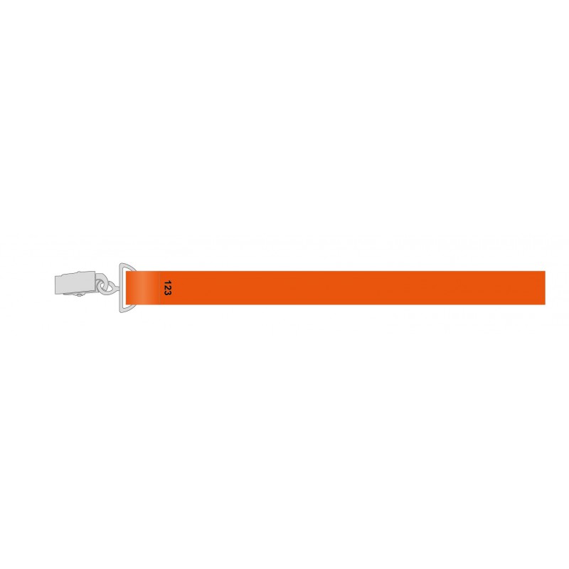 Tour de cou personnalisé avec pince crocodile et lanyard