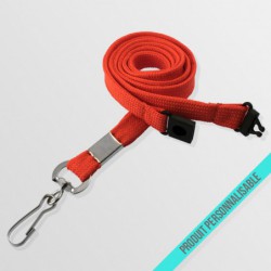 Tour de cou personnalisé avec mousqueton anti-étouffement